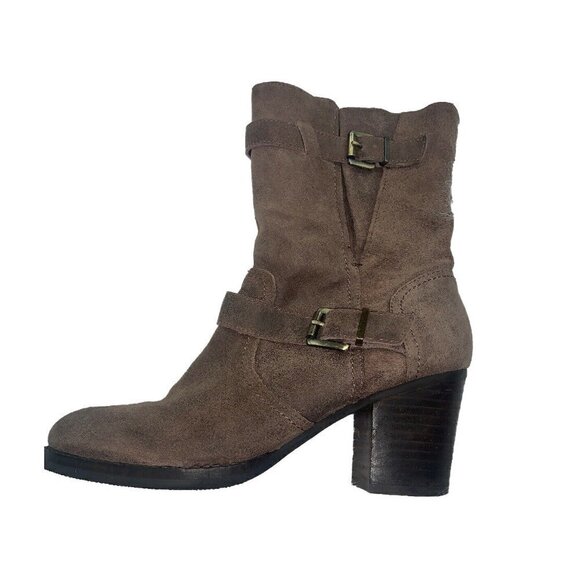 Crown Vintage Brown Suede Ankle Boots Size 6.5 US - Picture 1 of 6